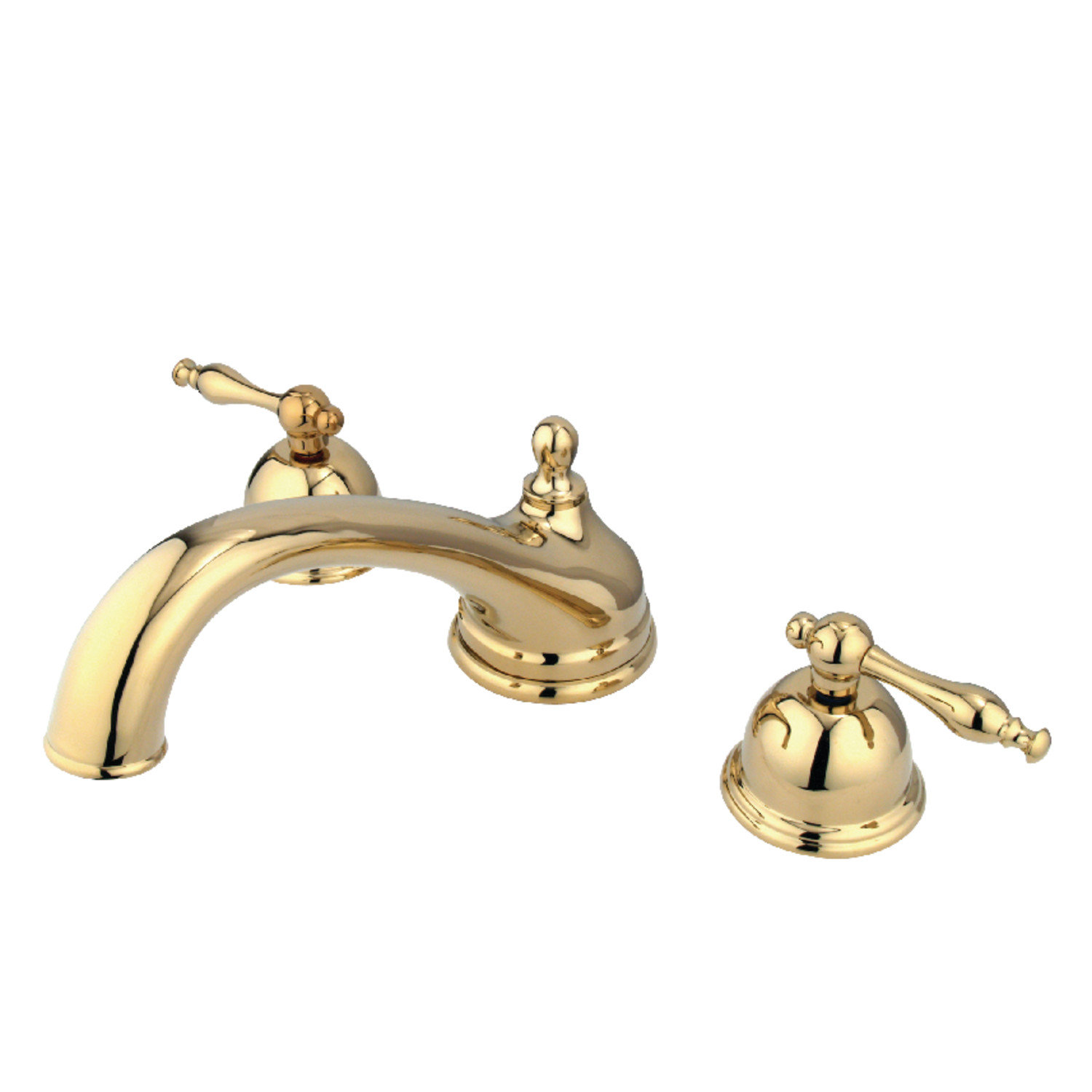 Kingston Brass Vintage Double Handle Deck Mounted Roman Tub Faucet Wayfair