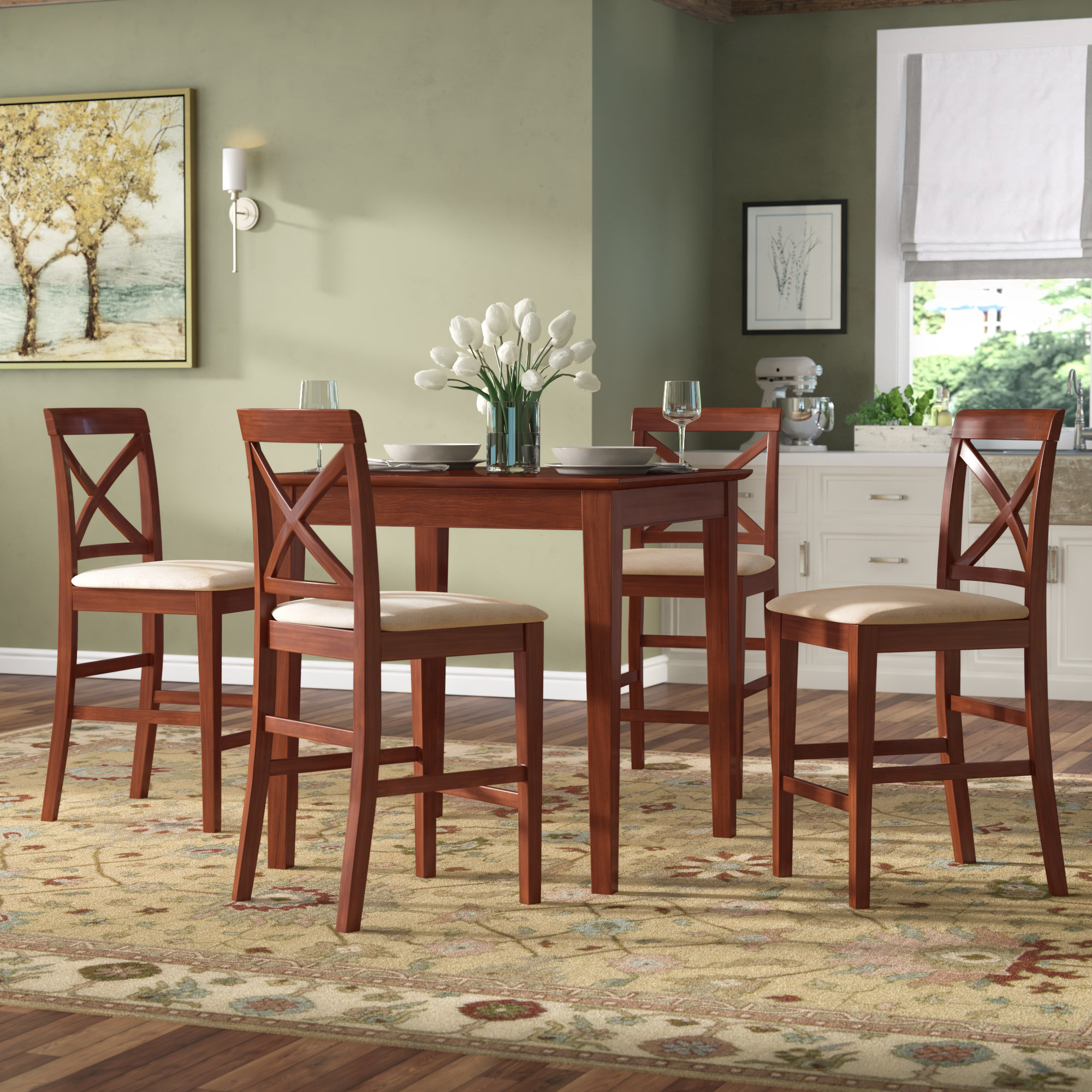 Bar Height Table And Chairs Wayfair