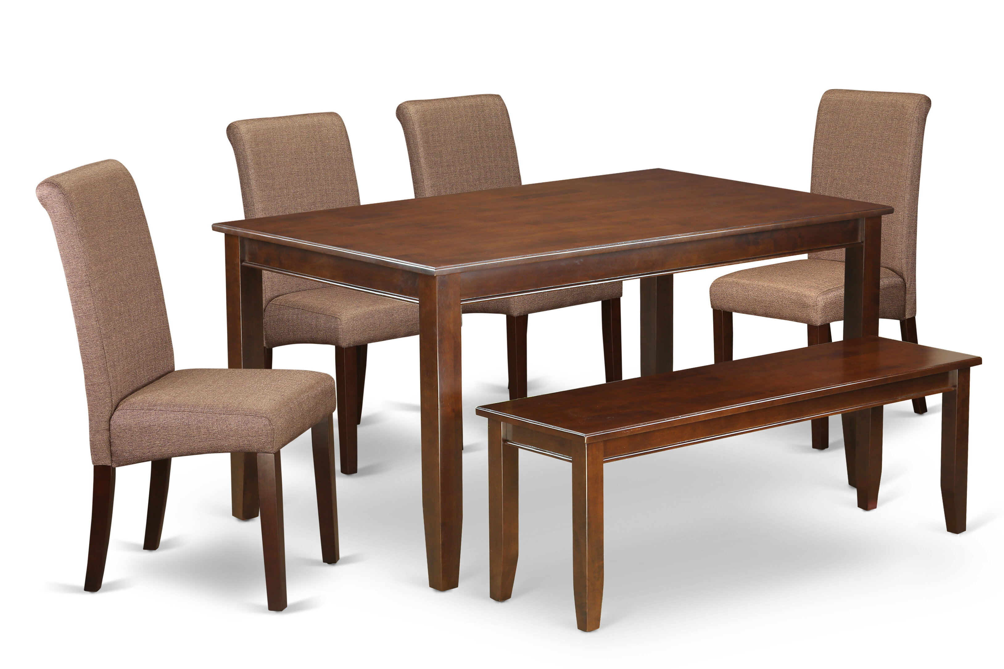 Winston Porter Caroyln Kitchen Table 6 Piece Solid Wood Dining Set Wayfair