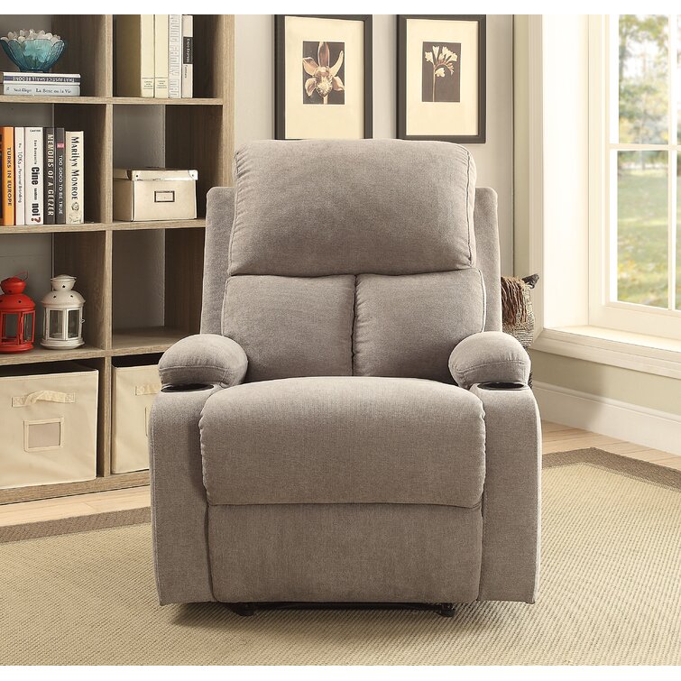 Lark Manor Kingsdown 37'' Wide Velvet Manual Standard Recliner ...