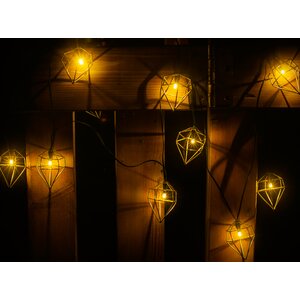 Metal Prism 10-Light Novelty String Lights