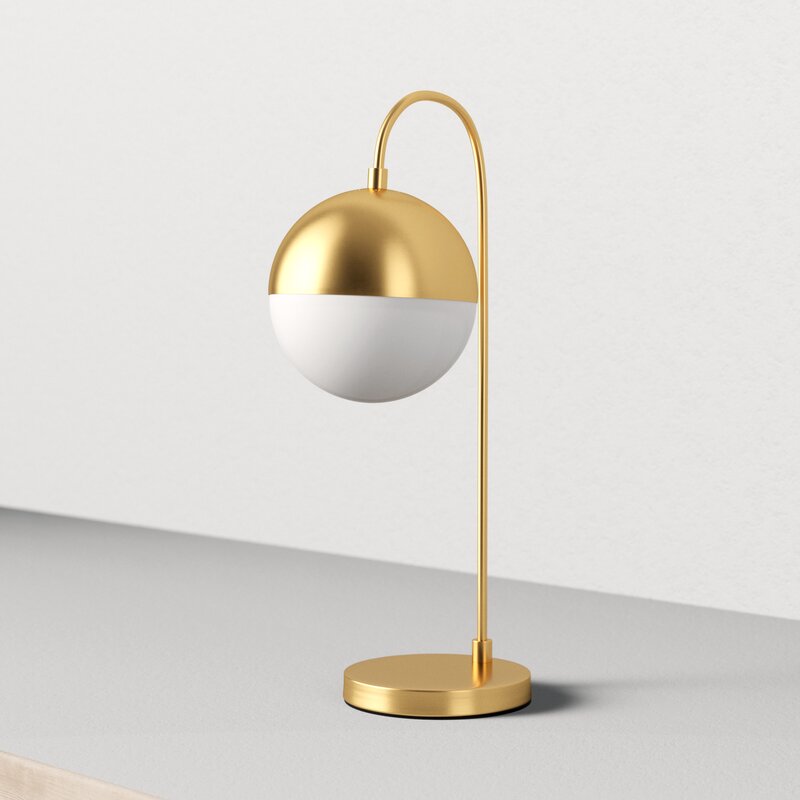 brass globe desk lamp
