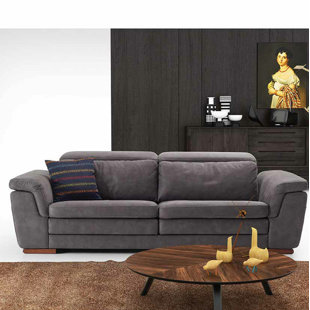 Crittenden Leather Loveseat by Orren Ellis