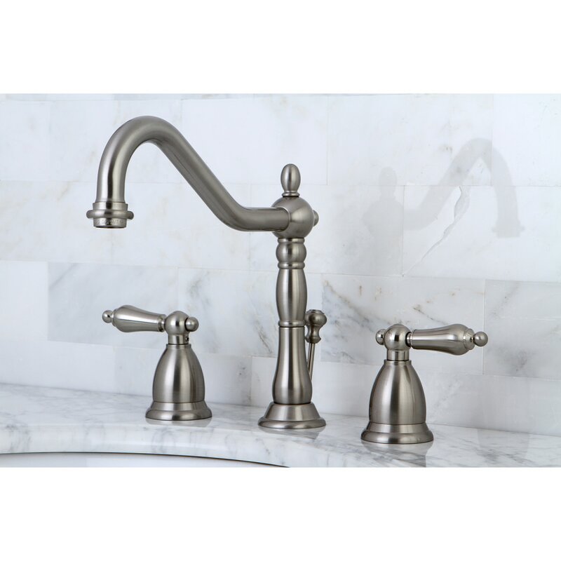 Kingston Brass Heritage Widespread Bathroom Faucet With Drain Assembly Reviews Wayfair