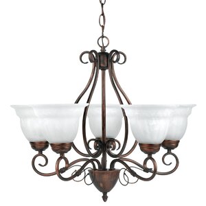 Beatrice 5-Light Shaded Chandelier