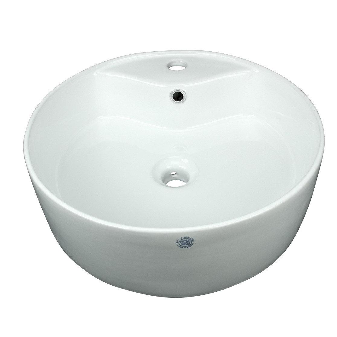 The Renovators Supply Inc Vitreous China Circular Vessel Bathroom Sink With Overflow Wayfair