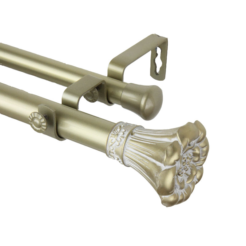 Rod Desyne Blossom Double Curtain Rod And Hardware Set Reviews
