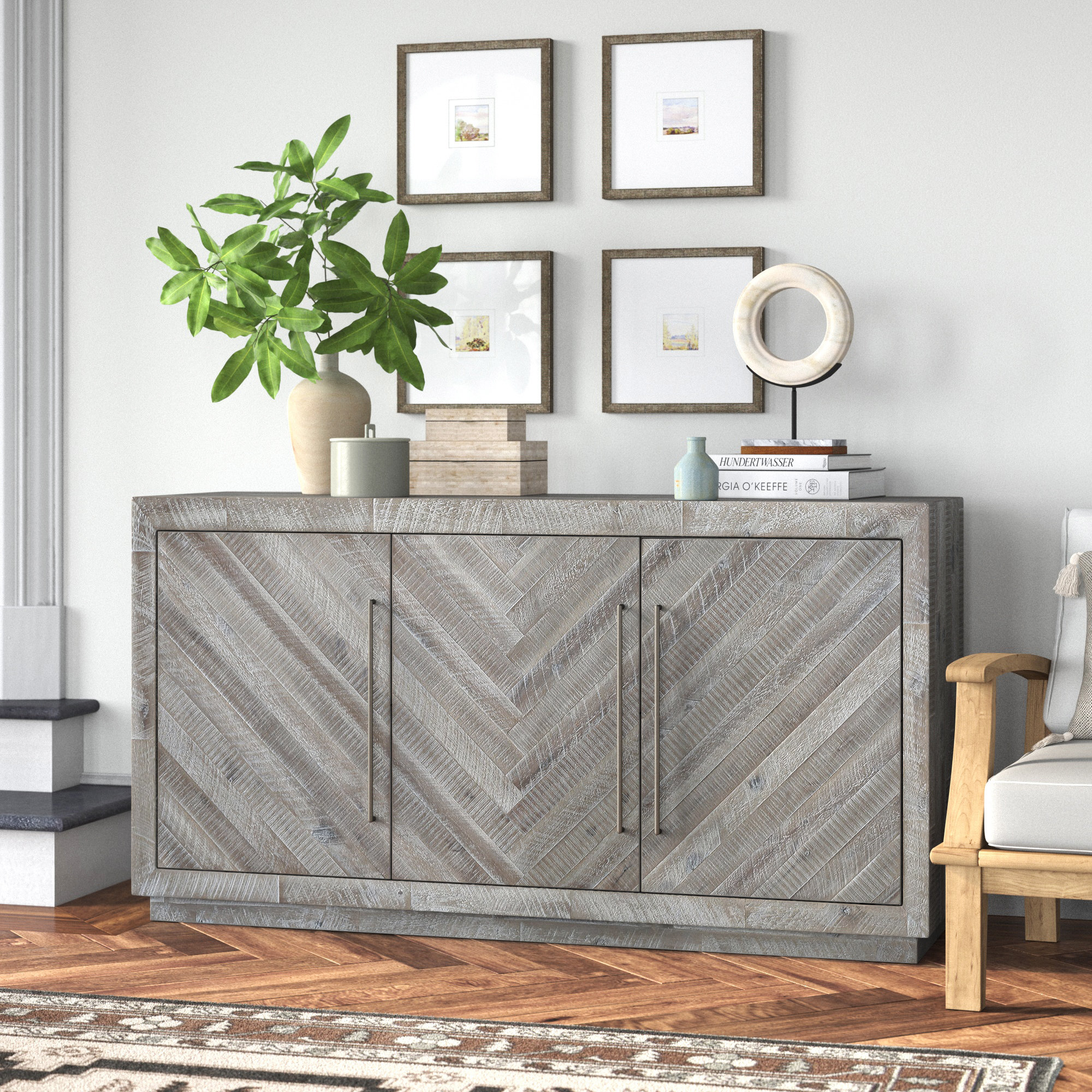 Colston Acacia Wood Sideboard Reviews Joss Main