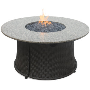 Outdoor Stainless Steel Propane Fire Pit Table