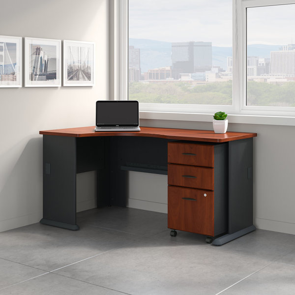 L Shaped Corner Computer Desk Home Office Table Radius Limited