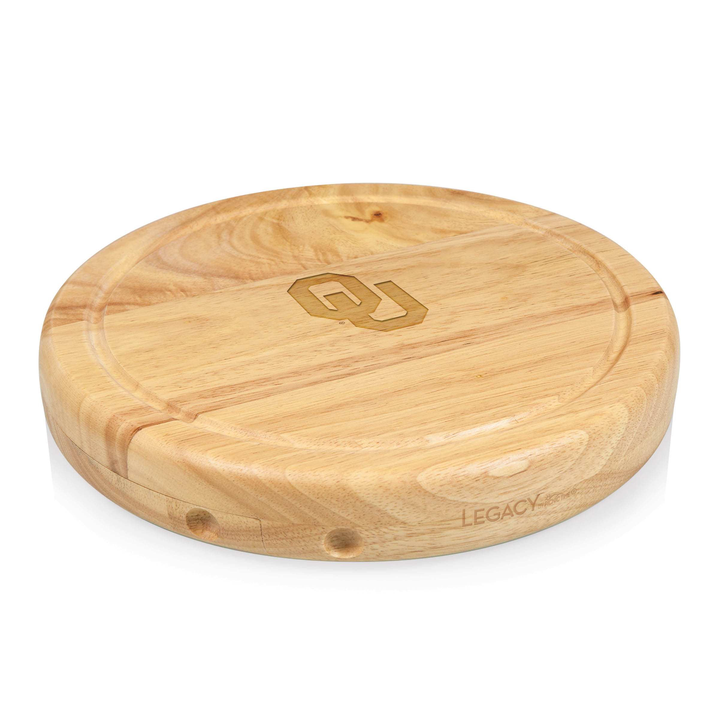 Toscana Ncaa Circo Engraved Circulor Cutting Cheese Tray