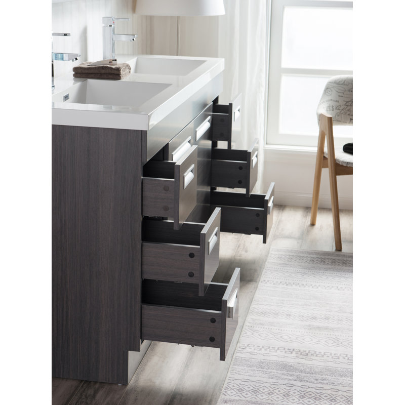 Orren Ellis Pete 60" Double Bathroom Vanity Set Wayfair