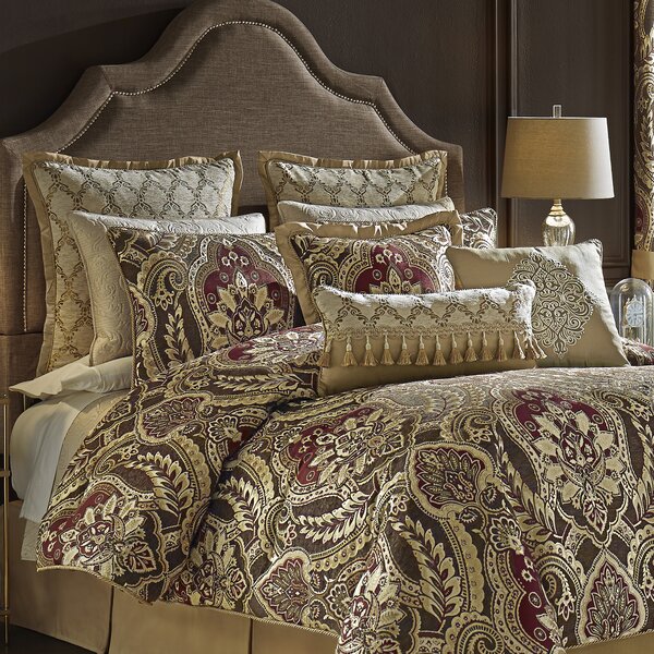 Black Gold Stylish Remi Floral Damask Patchwork Duvet Cover Bed