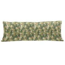 Green Cream Decorative Square Accent Pillow Case Kitten Silhouette Protective Cat Theme in Jungle Colors Animal Silhouettes Ambesonne Camo Throw Pillow Cushion Cover 16 X 16 