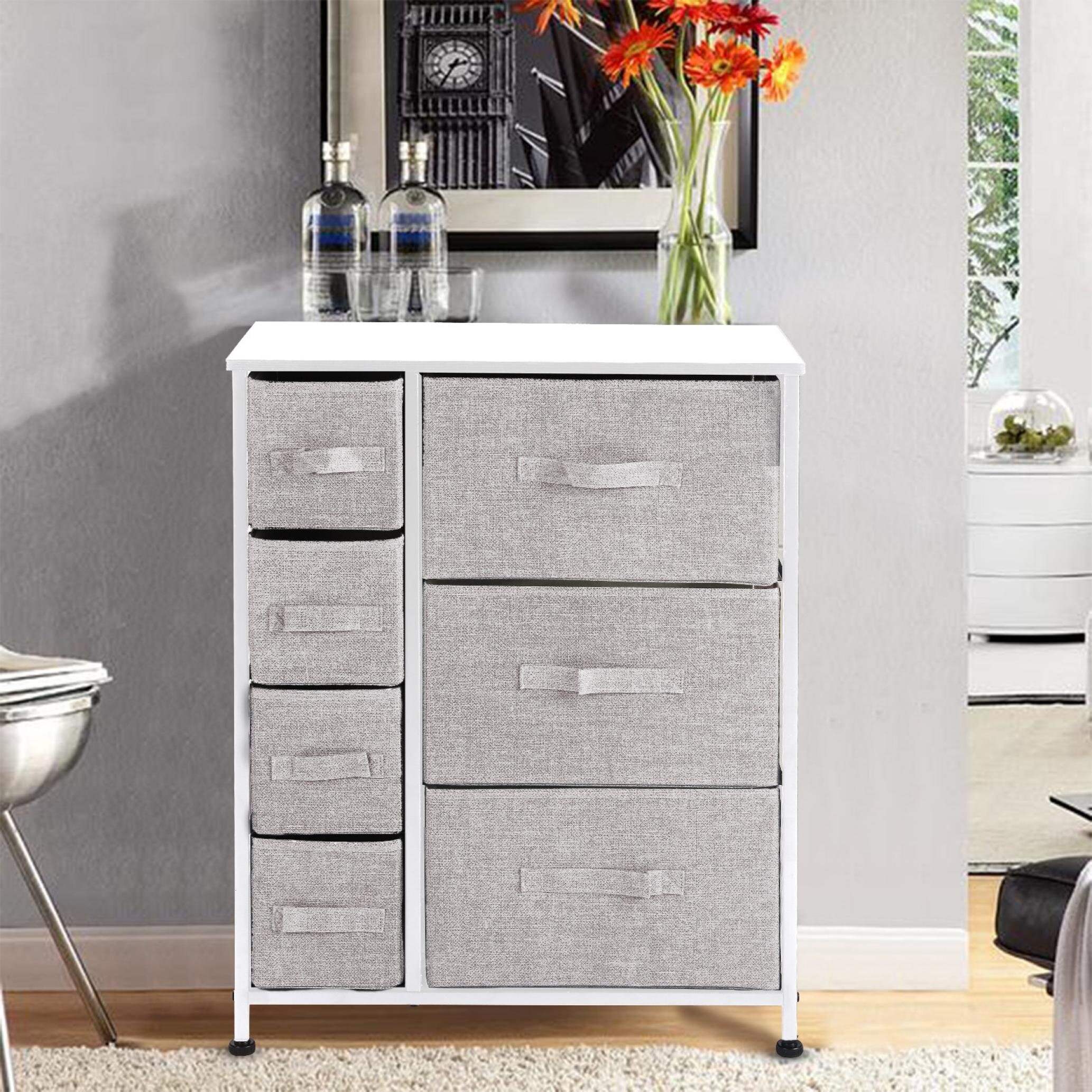 Details about   Chest of Drawers Dresser 4 Drawer Discount Furniture Cabinet Bedroom Storage 