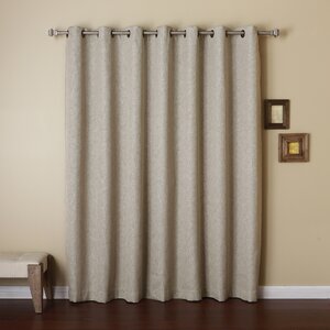 Solid Blackout Grommet Single Curtain Panel