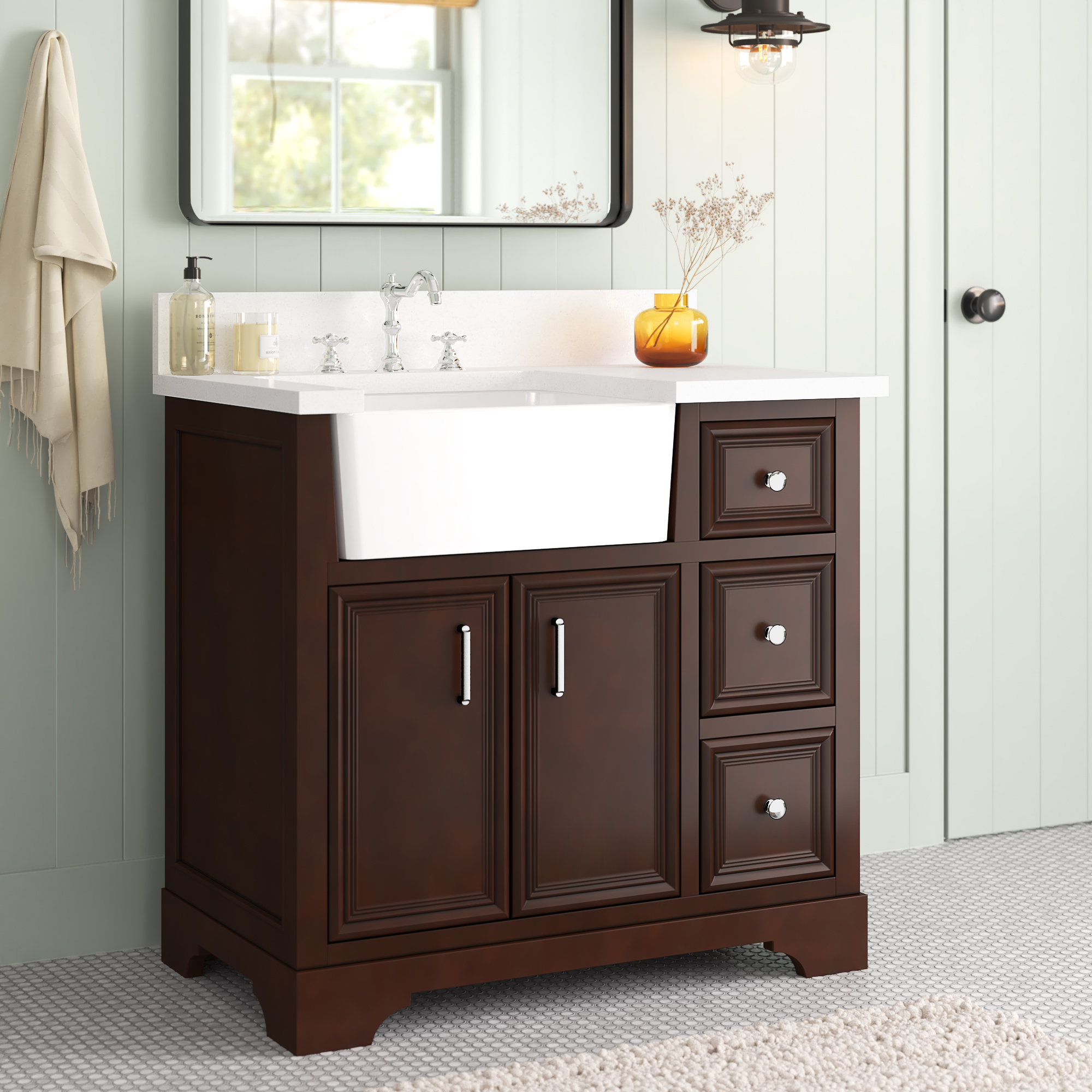 Sand & Stable Emiliano 36" Single Bathroom Vanity Set & Reviews Wayfair