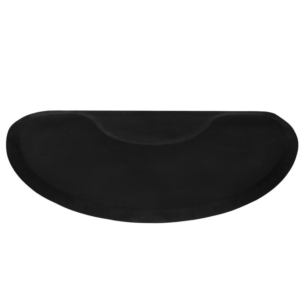 salon barber beveled semicircle chair mat