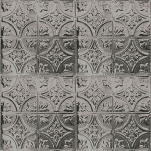 Find The Perfect Tin Ceiling Tiles Wayfair Tin 2 Ft X Glue Up Ceiling Tile In Silver