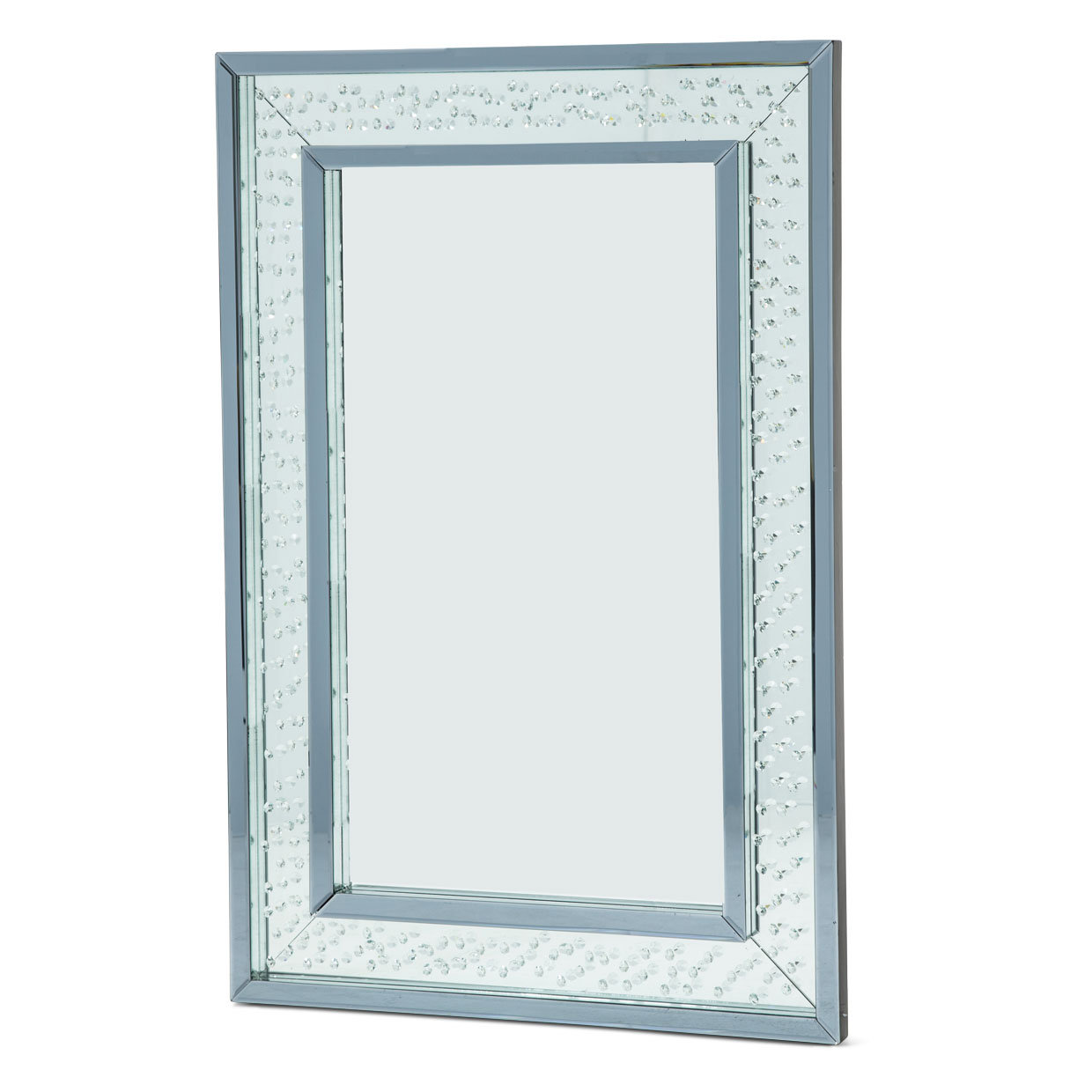 Michael Amini Montreal Rectangle Glass Wall Mirror Wayfair