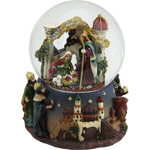 Nativity Scene Religious Inspirational Musical Christmas Snowglobe