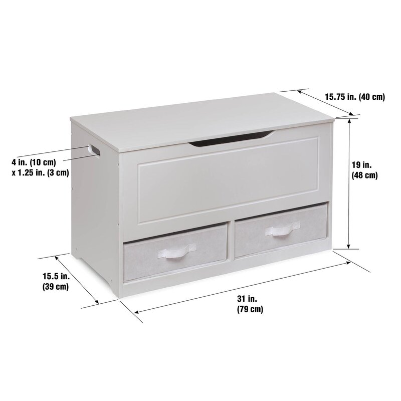 white and grey toy storage