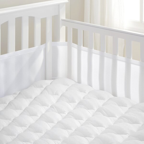 Harriet Bee Jacquez 1 5 Crib Mattress Pad Reviews Wayfair