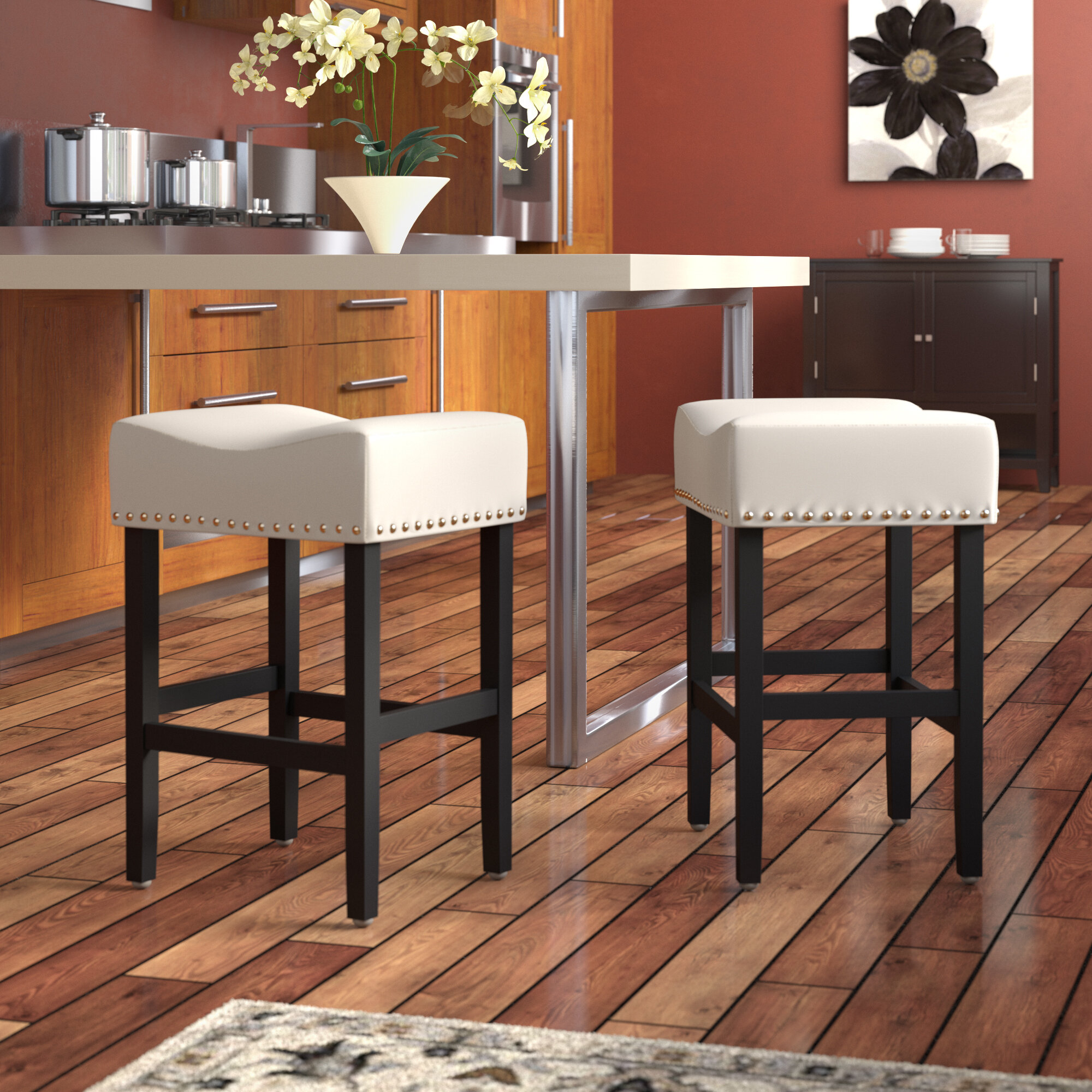 bonded leather stools