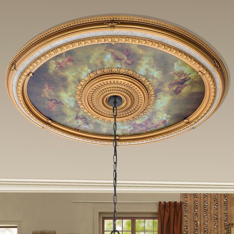 Sistine Oval Chandelier Ceiling Medallion