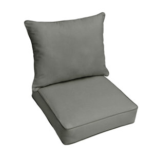 Grey Patio Furniture Cushions You Ll Love Wayfair Indoor Outdoor Sunbrella Lounge Chair Cushion