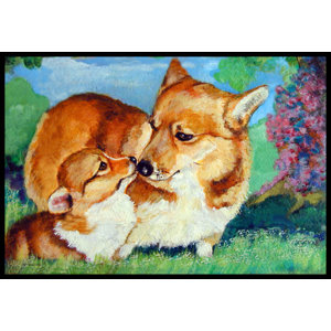 Corgi Momma's Love Doormat