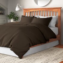 dark brown duvet cover set