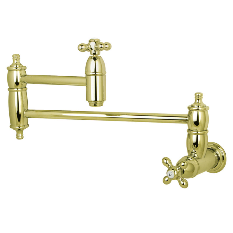 Kingston Brass Restoration Wall Mount Pot Filler Kitchen ...