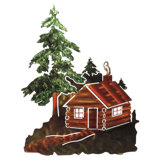 Log Cabin Wall Decor