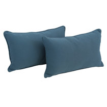 electric blue throw pillows
