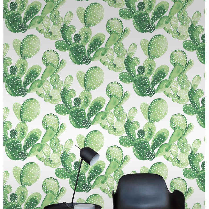 Bungalow Rose Colletti Cactus 33 L X 20 5 W Wallpaper Roll Wayfair