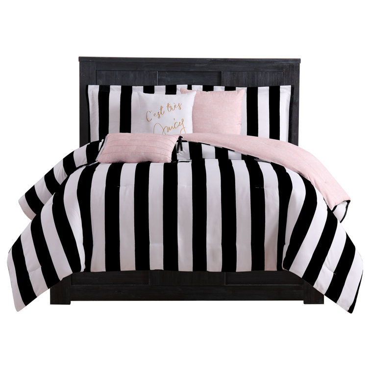 Juicy Couture Microfiber Reversible Modern Contemporary 6 Piece Comforter Set Reviews Wayfair