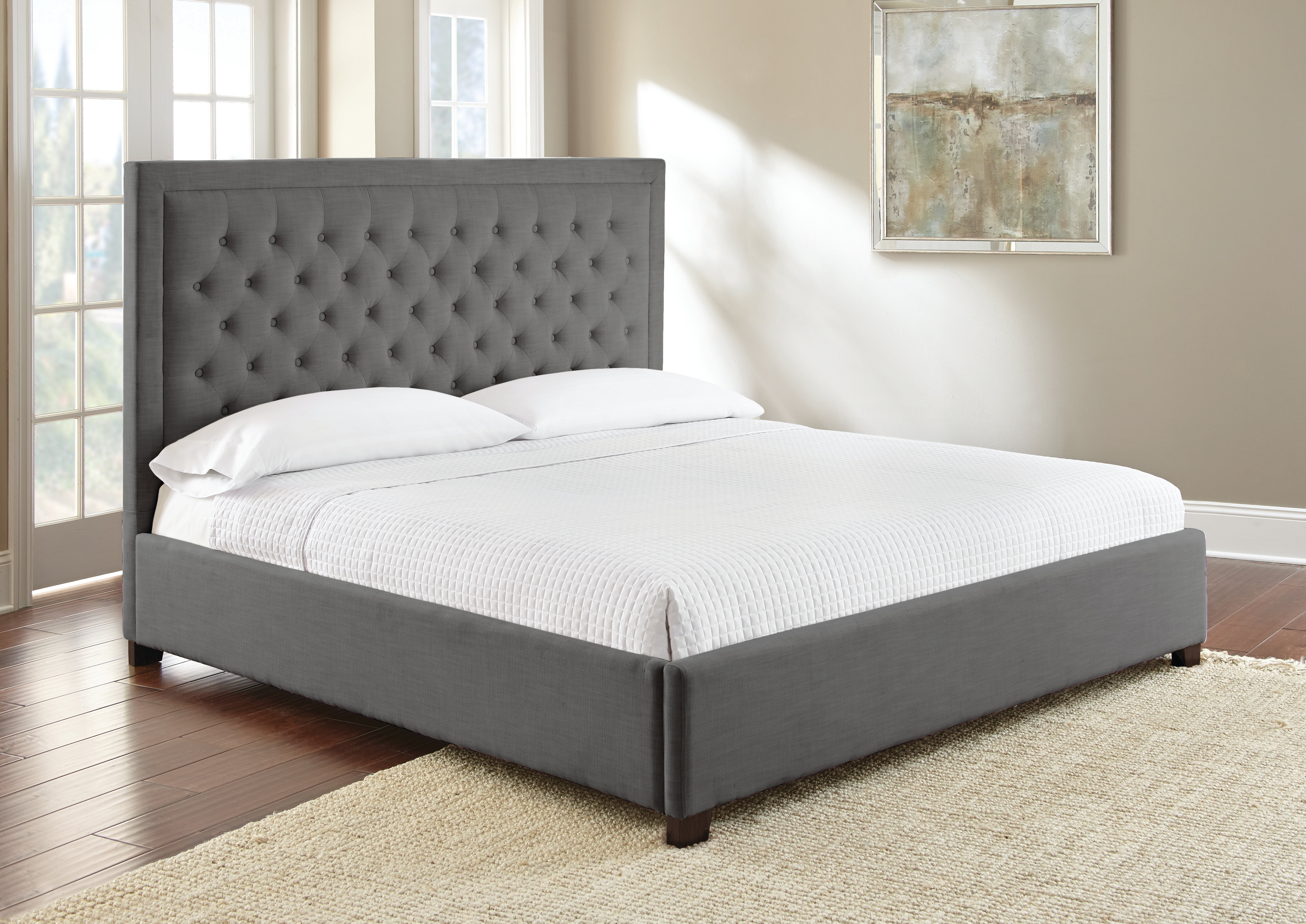 Alcott Hill Hanlin Upholstered Platform Bed Reviews Wayfair