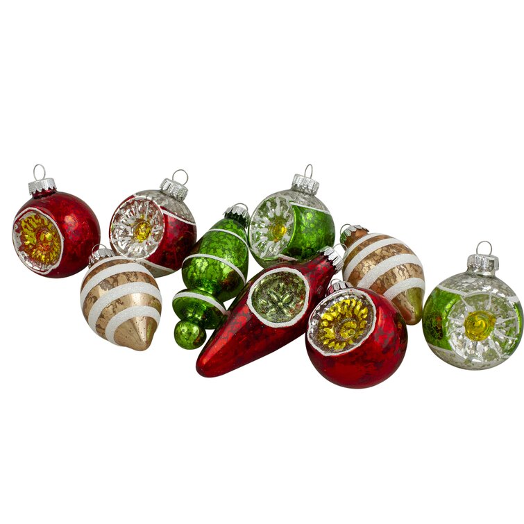 Red And White Snowman Ornaments 3 Piece