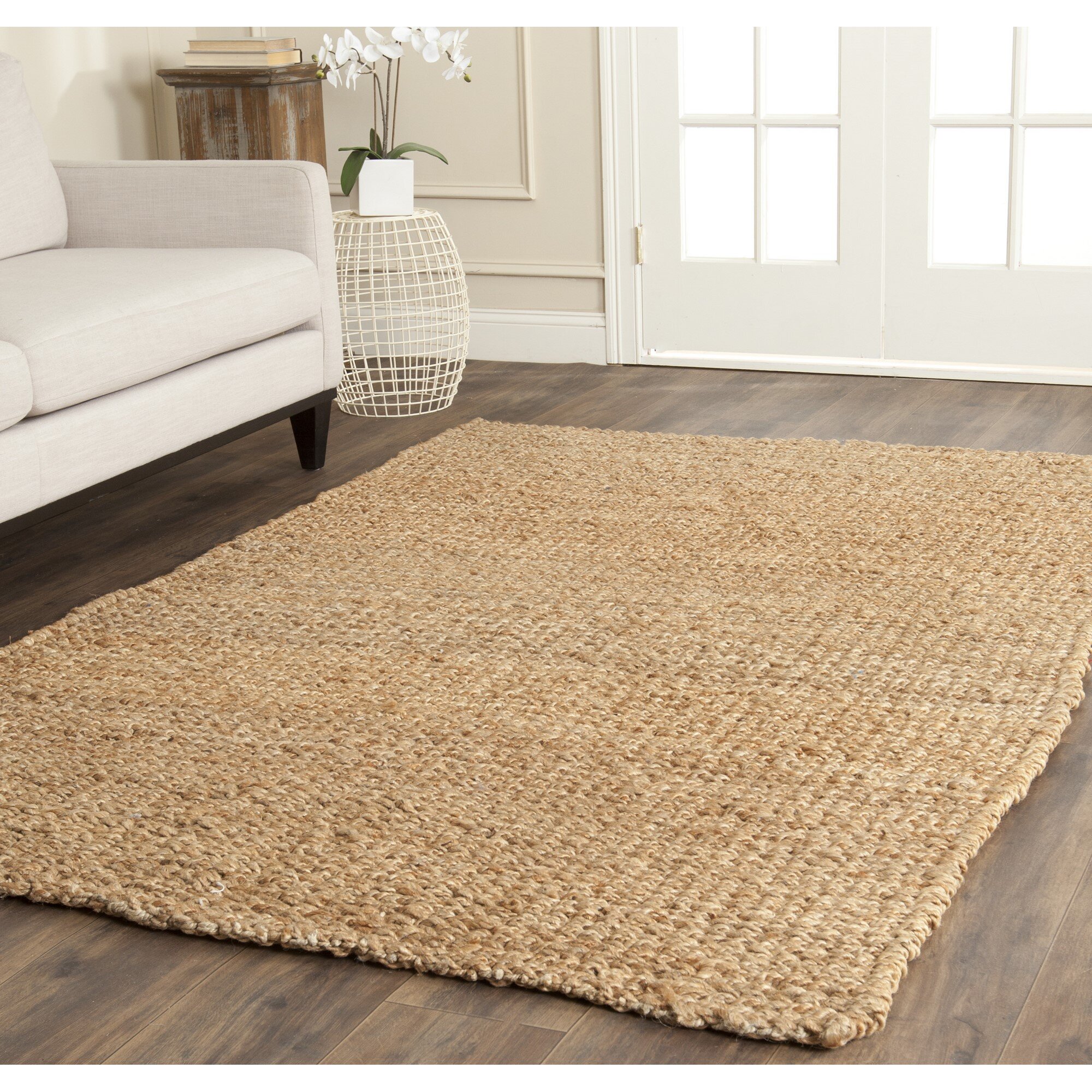 Highland Dunes Calidia Handmade Flatweave Jute/Sisal Natural Rug ...