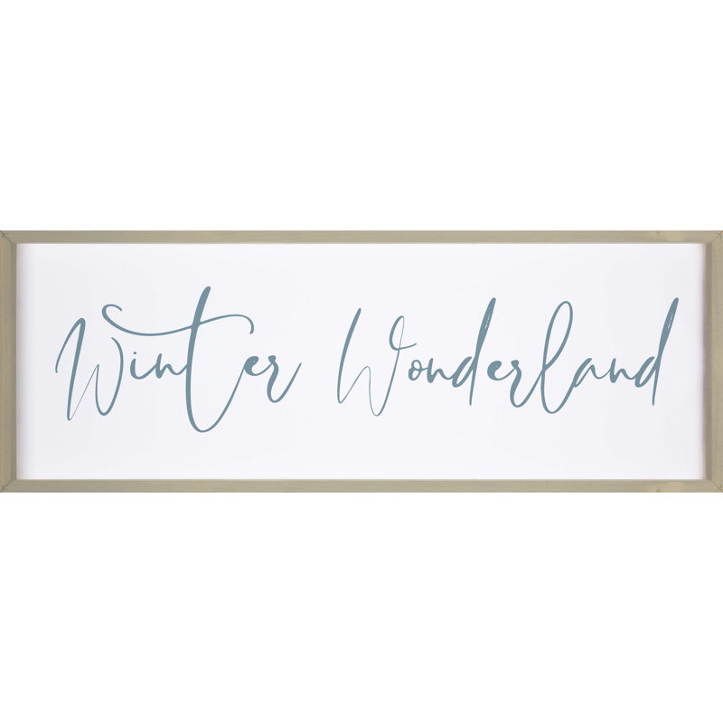 The Holiday Aisle Winter Wonderland Picture Frame Textual Art