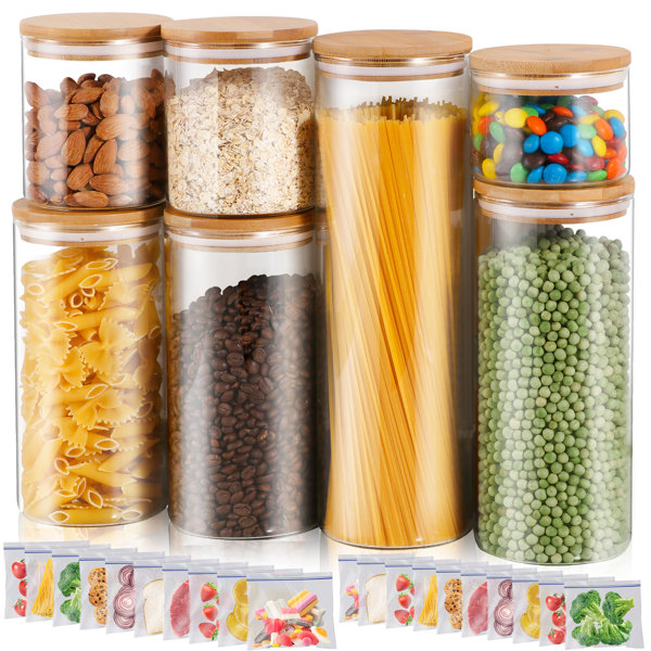 Large Glass Storage Jars | Wayfair