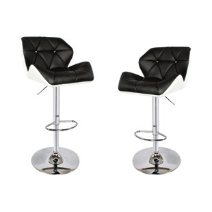 Go to store & view more images BestMasterFurniture Adjustable Height Swivel Bar Stool (Set of 2)