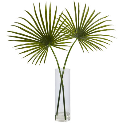 29.5" Arrangement Palm Plant in Decorative Vase