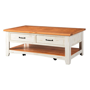 Go to store & view more images Rosemary Wooden Coffee Table with Storage by Foundry Select