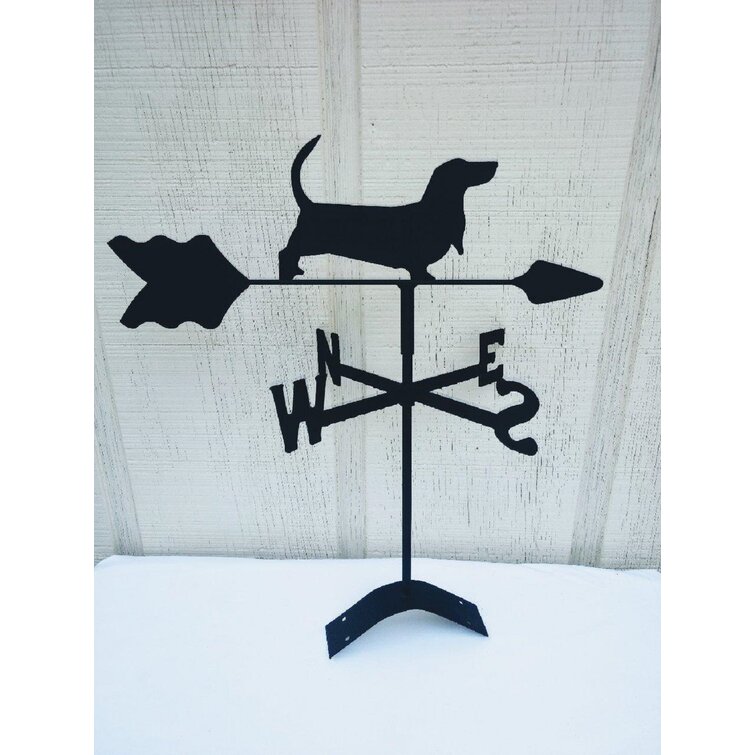 Roof Mounting Included Basset Hound Weathervane 