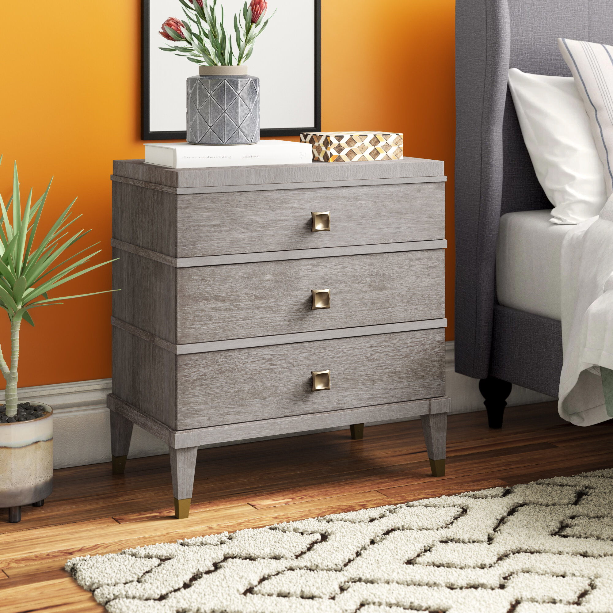 Bastian 3 Drawer Nightstand Reviews Joss Main