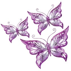 Regal Art & Gift Capri Butterfly 3 Piece Wall Décor Set & Reviews | Wayfair