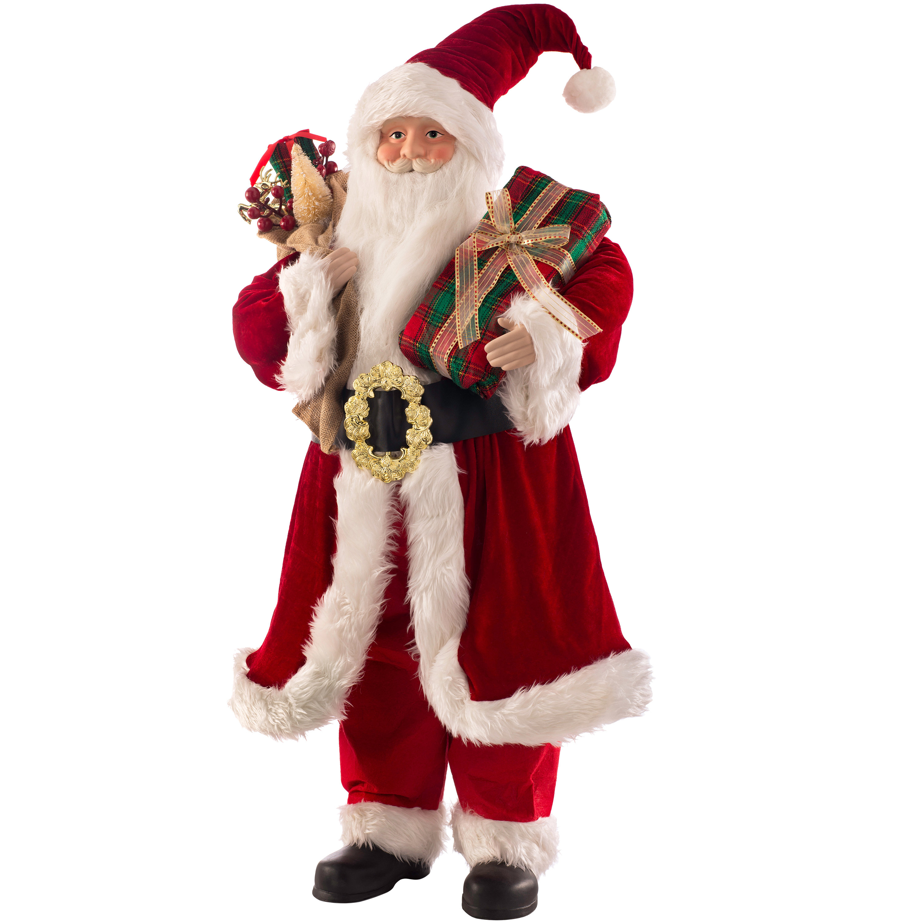 Three Posts Standing Santa Claus Christmas Figurine & Reviews Wayfair