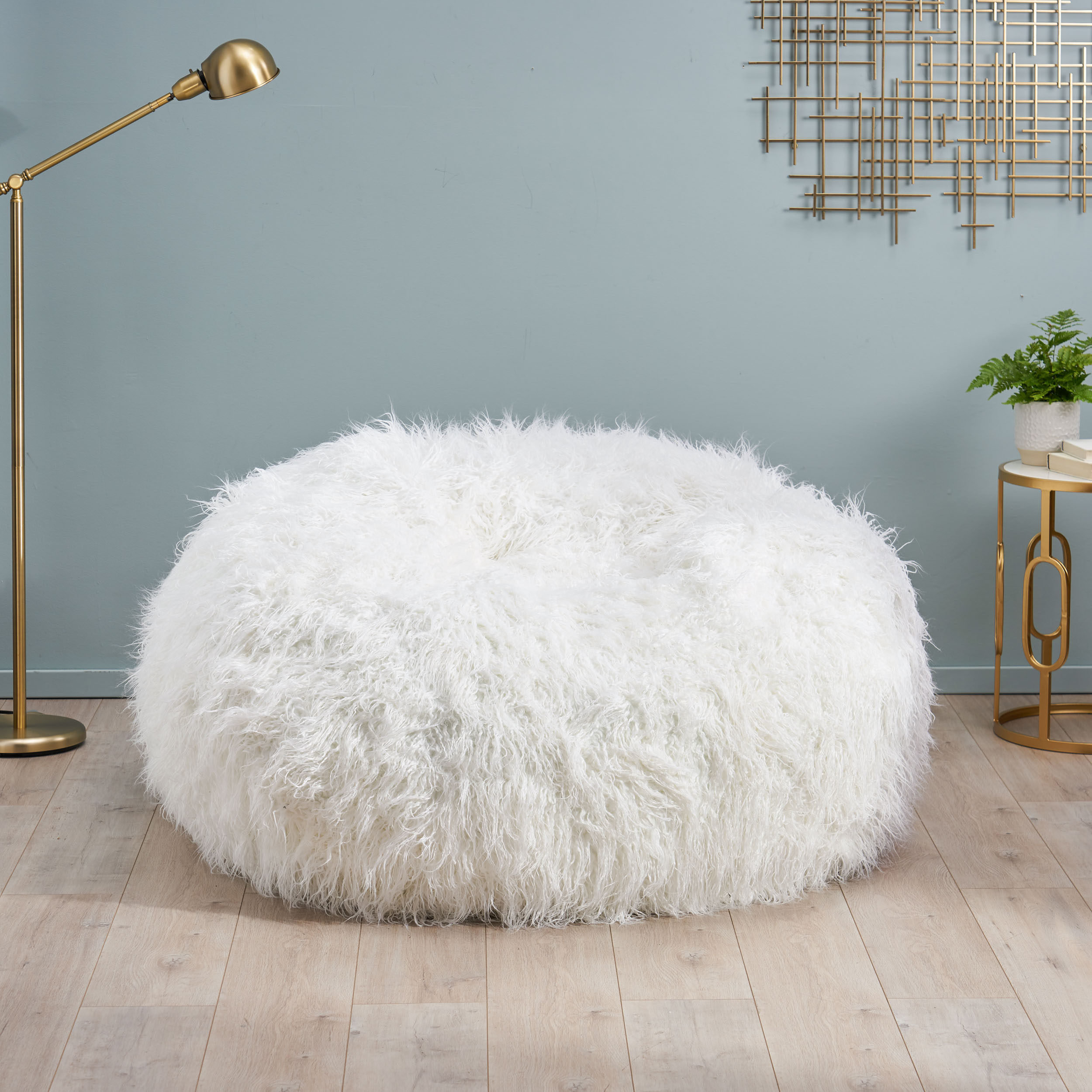 wayfair grey bean bag